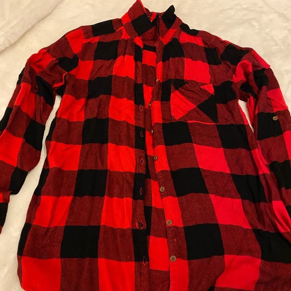 Buffalo plaid button down